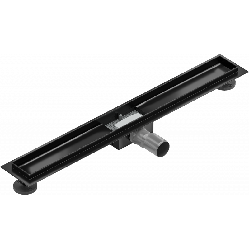 Mexen Flat linear drain body 80 cm, Black - 1715080