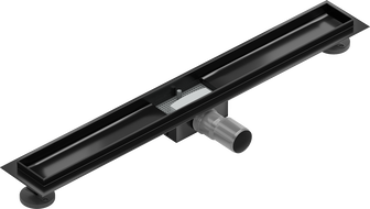 Mexen Flat linear drain body 80 cm, Black - 1715080