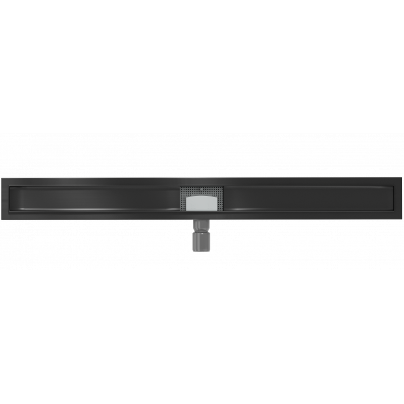 Mexen Flat linear drain body 90 cm, black - 1715090