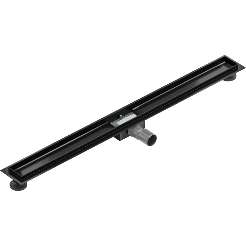 Mexen Flat linear drain body 100 cm, Black - 1715100