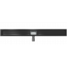 Mexen Flat linear drain body 100 cm, Black - 1715100