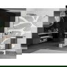 Mexen Kioto+ Shower Wall with Shelf Walk-in 100 x 200 cm, White Pattern, Brushed Gun Gray - 800-100-121-66-97