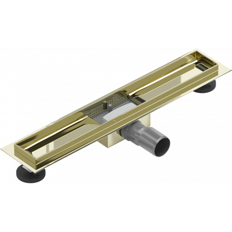 Mexen Flat linear drain body 50 cm, Gold - 1515050