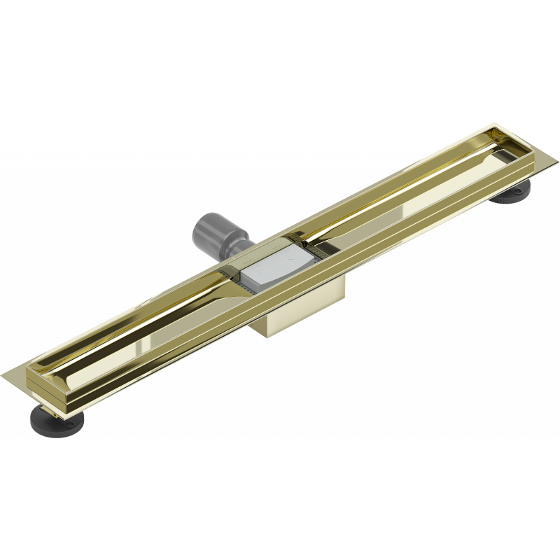 Mexen Flat linear drain body 70 cm, gold - 1515070