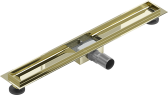 Mexen Flat linear drain body 70 cm, Gold - 1515070