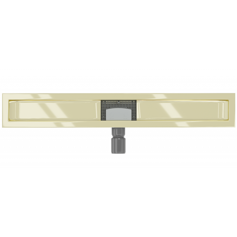 Mexen Flat linear drain body 80 cm, gold - 1515080
