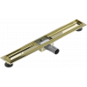 Mexen Flat linear drain body 80 cm, Gold - 1515080