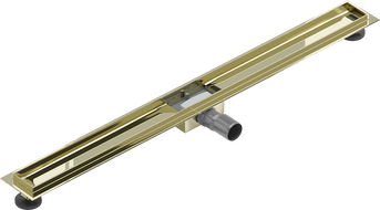 Mexen Flat linear drain body 90 cm, Gold - 1515090