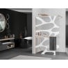 Mexen Kioto+ shower screen with shelf Walk-in 70 x 200 cm, white wave, brushed copper - 800-070-121-65-97
