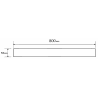 Mexen M13 2-in-1 linear drain grate 80 cm, Chrome - 1019080