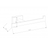 Mexen Arno toilet roll holder, Chrome - 70207333-00