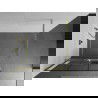 Mexen Kioto+ shower wall with a shelf Walk-in 110 x 200 cm, black pattern, gold brushed - 800-110-121-55-77
