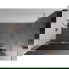 Mexen Kioto+ Walk-in Shower Wall with Shelf 140 x 200 cm, Graphite, Brushed Copper - 800-140-121-65-40