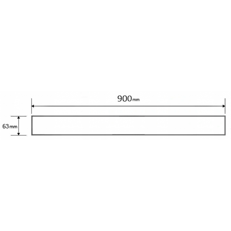 Mexen Flat M18 Cover for Linear Drain 90 cm, Inox - 1023090