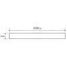 Mexen Flat M18 Grate for Linear Drain 100 cm, Inox - 1023100