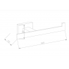 Mexen Arno toilet roll holder, Black - 70207333-70