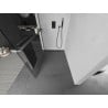 Mexen Kioto+ L Shower Screen with Shelving Walk-in 85 x 200 cm, Transparent, Gun Metal - 800-085-123-95-00
