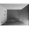 Mexen Kioto+ L Walk-in Shower Wall with Shelf 75 x 200 cm, transparent, brushed nickel - 800-075-123-97-00