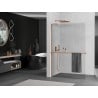 Mexen Kioto+ L Walk-in Shower Wall with Shelf 95 x 200 cm, transparent, rose gold - 800-095-123-60-00