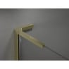 Mexen Kioto+ L Walk-in Shower Wall with Shelf 80 x 200 cm, Transparent, Gold - 800-080-123-50-00