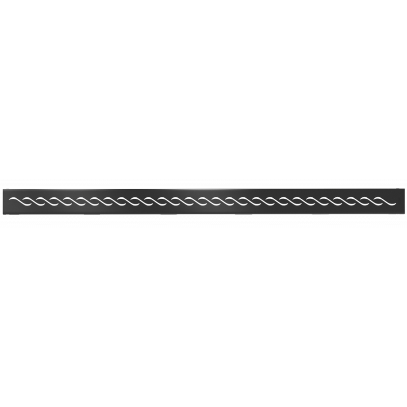 Mexen Flat M18 cover for linear drain 90 cm, black - 1723090