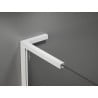 Mexen Kioto+ L Shower Wall with Walk-in Shelf 80 x 200 cm, Transparent/ frosted, White - 800-080-123-20-35