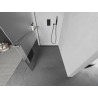 Mexen Kioto+ L shower wall with shelf Walk-in 70 x 200 cm, transparent/frosted, gun gray brushed - 800-070-123-66-35