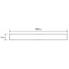 Mexen M15 linear drain cover 90 cm, Black - 1724090
