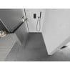 Mexen Kioto+ L shower wall with shelf Walk-In 90 x 200 cm, frosted, black - 800-090-123-70-30