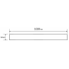 Mexen Flat M08 cover for linear drain 100 cm, black - 1725100