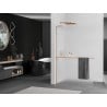Mexen Kioto+ L Walk-in Shower Wall with Shelf 70 x 200 cm, Frosted, Brushed Copper - 800-070-123-65-30