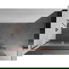 Mexen Kioto+ L shower wall with Walk-in shelf 110 x 200 cm, transparent/frosted, rose gold - 800-110-123-60-35