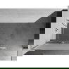 Mexen Kioto+ L Shower Screen with Walk-in Shelf 90 x 200 cm, Frosted, Brushed Nickel - 800-090-123-97-30