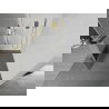 Mexen Kioto+ L Walk-in Shower Wall with Shelf 100 x 200 cm, Transparent/Frosted, Gold - 800-100-123-50-35