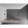 Mexen Kioto+ L shower wall with shelf Walk-in 70 x 200 cm, frosted, pink gold - 800-070-123-60-30