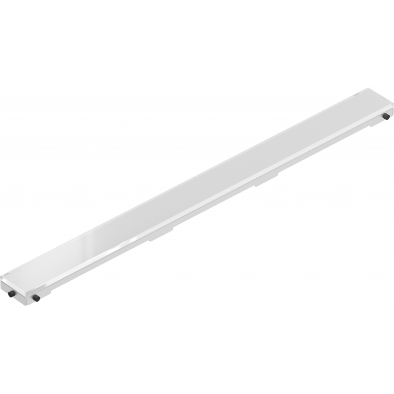 Mexen Flat MGW cover for linear drain 50 cm, white glass - 1027050