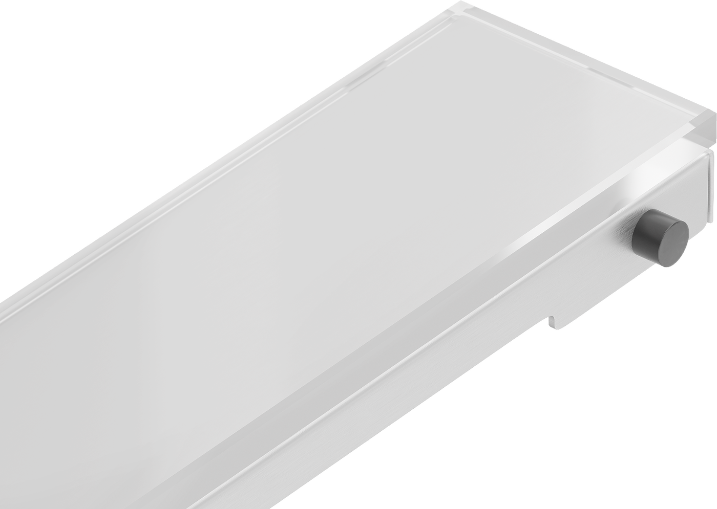 Mexen MGW linear drain cover 50 cm, White Glass - 1027050