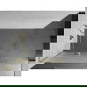 Mexen Kioto+ L Shower Wall with Walk-in Shelf 70 x 200 cm, Frosted, Gold - 800-070-123-50-30