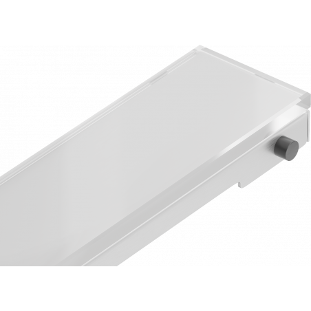 Mexen MGW linear drain cover 80 cm, White Glass - 1027080
