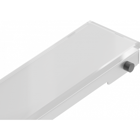 Mexen Flat MGW Mask for Linear Drain 90 cm, White Glass - 1027090