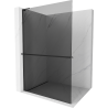 Mexen Kioto+ L Shower Wall with Walk-in Shelf 80 x 200 cm, Graphite, Black - 800-080-123-70-40