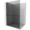Mexen Kioto+ L Walk-in Shower Wall with Shelf 100 x 200 cm, graphite, black - 800-100-123-70-40