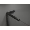 Mexen Kioto+ L Shower Wall with Walk-in Shelf 100 x 200 cm, Black Pattern, Black - 800-100-123-70-70