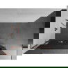 Mexen Kioto+ L Shower Wall with Walk-in Shelf 120 x 200 cm, Graphite, Rose Gold - 800-120-123-60-40
