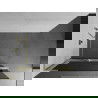 Mexen Kioto+ L Shower Screen with Walk-in Shelf 70 x 200 cm, Graphite, Brushed Gold - 800-070-123-55-40