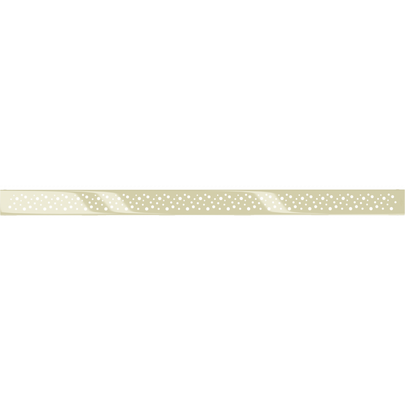 Mexen Flat M12 Grate for Linear Drain 100 cm, Gold - 1521100