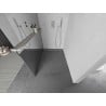 Mexen Kioto+ L Shower Panel with Walk-in Shelf 70 x 200 cm, Mirror, Brushed Nickel - 800-070-123-97-50