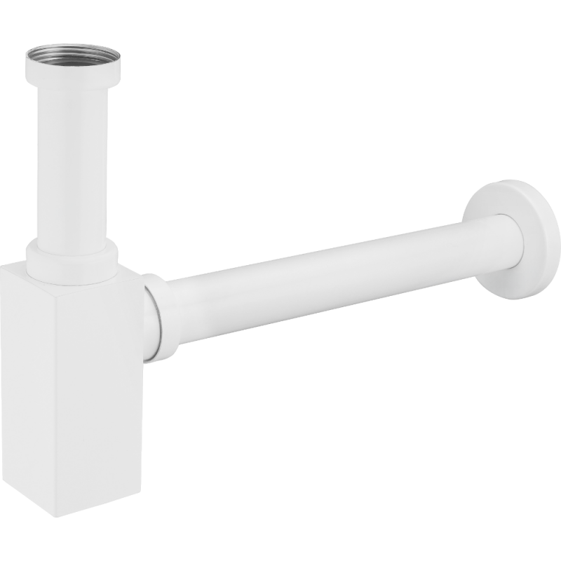 Mexen square washbasin bottle trap, white - 79960-20
