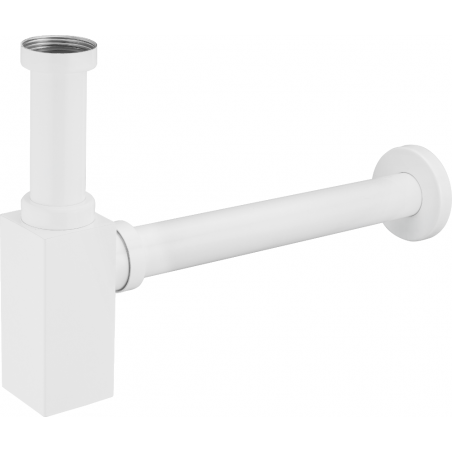 Mexen square washbasin bottle trap, white - 79960-20