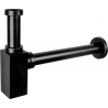 Mexen half-siphon square washbasin, antique black - 79960-79